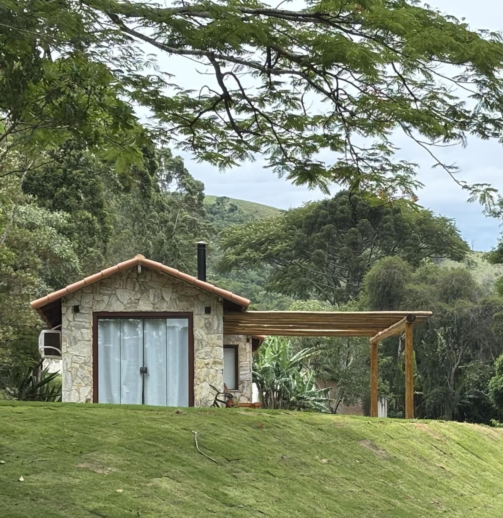 Casa Di Pedra Com Linda Vista Para Natureza - Miguel Pereira Exterior foto